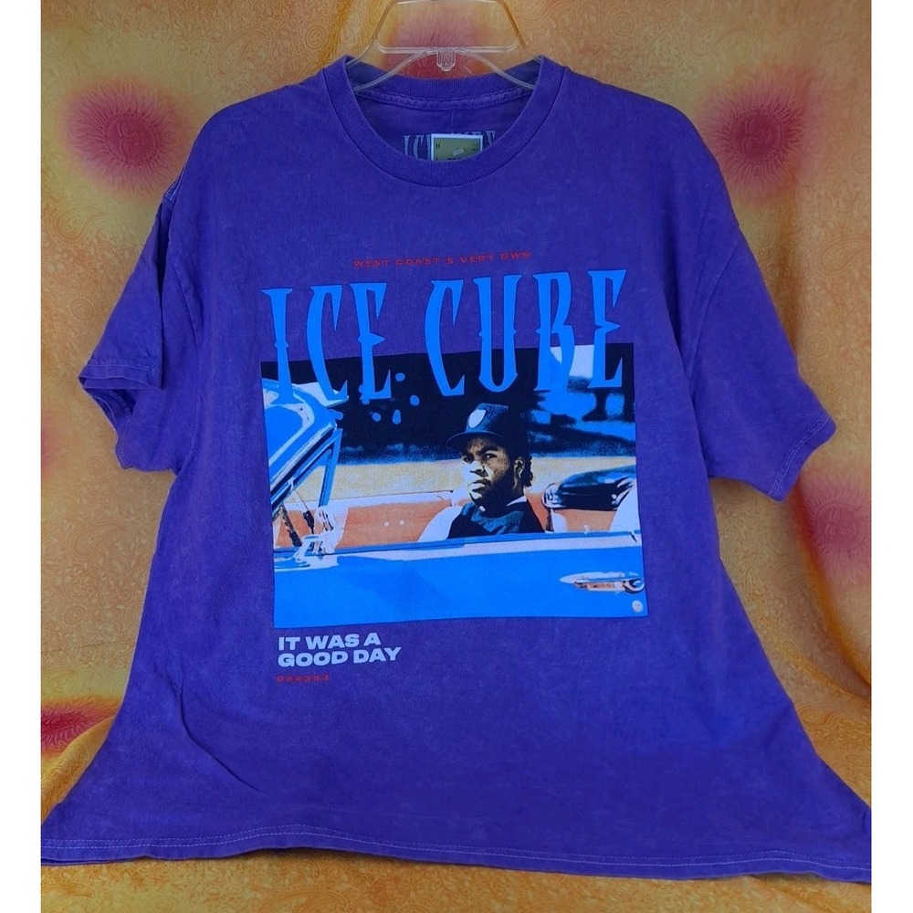 Ice Cube Purple T-Shirt Size XL West Coast Very Own It Was a‎ Good Day
